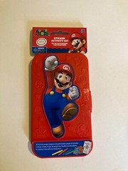 Super Mario Brothers Sticker Activity Kit with Plastic Carrying Case New