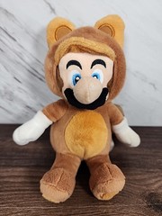 ☆ ~Super Mario 🌟 3D Land B0903 Raccoon 2013 Plush 7″ Stuffed Toy Doll~ ☆