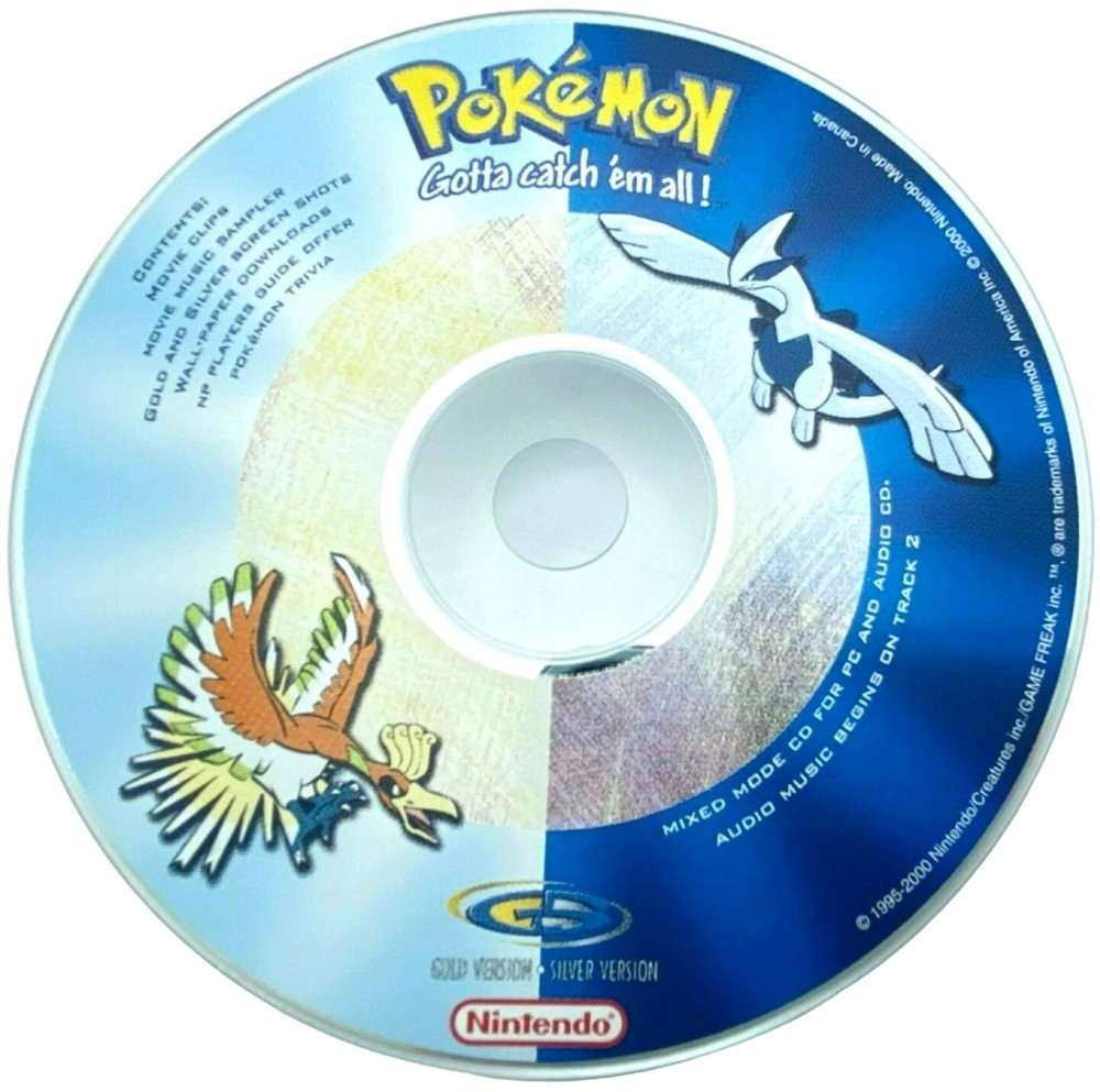 Nintendo Pokemon Gold Silver Music Movie Clips Rare Vintage Promo CD – 1999