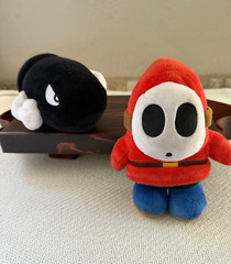 SUPER MARIO BROS SHY GUY BULLET BILL SAN-EI Plush 7″ 2017 Little Buddy