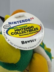 Vintage Nintendo 64 N64 1997 BOWSER 6″ Plush Beanbag BD&A New With Tag Employee
