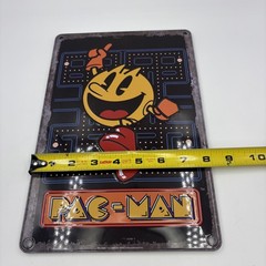 Pac-Man Metal Wall Sign Tastemakers Embossed Tin Arcade Game Room Decor 2018