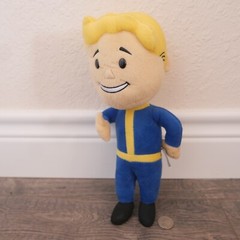 Rare 2015 Gaming Heads Fallout 3 Vault Tec Boy 101 Thumbs Up Plush Stuffed 12″