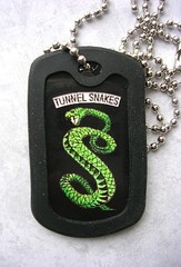 Atom Cats and Tunnel Snakes Set of 2 Dog Tags Keychain Necklace Cosplay