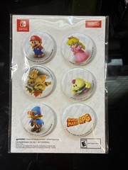 Super Mario RPG 6 Pin Button Set Nintendo Switch
