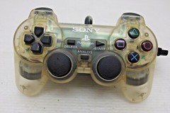 Playstation 2 Controller Clear Skeleton Rare Official Sony PS1 PS2