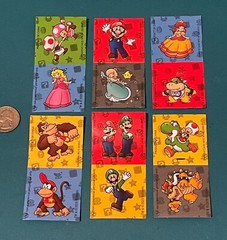 Super Mario Stickers (from Frankford Candy Wonder Ball) NEW