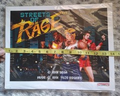 Limited Edition Sega Streets Of Rage Poster with Certificate of Authenticity