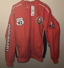Mario Kart Red Canvas Racing Jacket – Adults Large – Target Exclusive NEW
