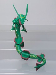 Rayquaza Pokemon Pose Figure Tomy 2004 Poseable Toy Japan W06 4″H 7.5″L