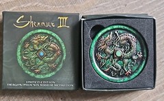 SHENMUE III 3 MIRROR MEDALLION LIMITED EDITION EXCLUSIVE DRAGON PHOENIX COIN B70