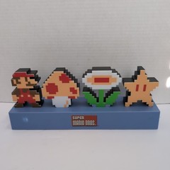 Nintendo Super Mario Bros Icons Light – 3 Mode USB Game Room Decor Collectible
