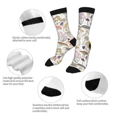 Print Mushroom Pattern Cool Socks For Men Women Fun Novelty One Size, Color 4