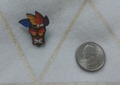 AKU AKU “Crash Bandicoot” VG (Ver.2) Tiki Ancient Mask Enamel Pin. “Brand New”.