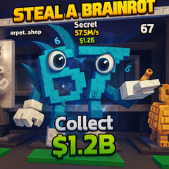 Roblox Steal A Brainrot ⭐ Secret Brainrots ⭐ Fast Delivery ⭐ SAMEDAY DELIVERY