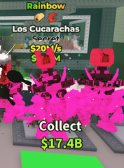 Steal A Brainrot Rainbow Los Cucarachas 2 Mutations $207M/s
