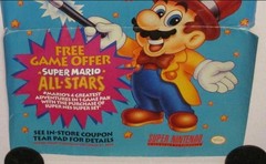 Nintendo Super Mario All Stars Display Store Retail Promo Poster 22×28 SNES N64