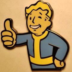 Fallout Vault Boy Thumbs Up Enamel Pin Official Bethesda Collectible Badge