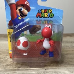 Nintendo Red Yoshi Figure with Red Egg from Super Mario by Jakks Pacific