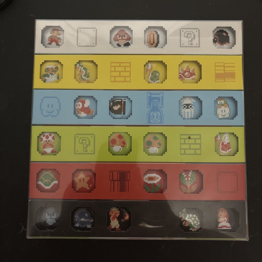 Club Nintendo Mario and Friends Pin Badges Set 2011 Platinum Reward