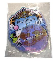 Exclusive Final Fantasy XIV + Requiem Cafe Collab Holographic Standee, Ltd Ed.