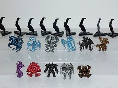 Yu-gi-oh Candy Toy Figure Set 11P Bandai Rare Vintage Japan 1-1.6in
