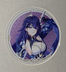 Honkai Impact 3rd Raiden Mei Xentinel Dawnbearing Crescent Coaster gratte Japan