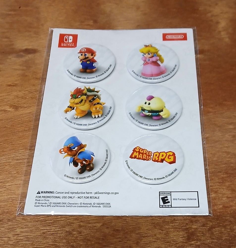 Nintendo Super Mario RPG Pins Set (6) Pins