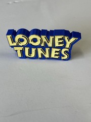 LOONEYTUNES 3D printed Logo Thick Free Standing Shelf Display