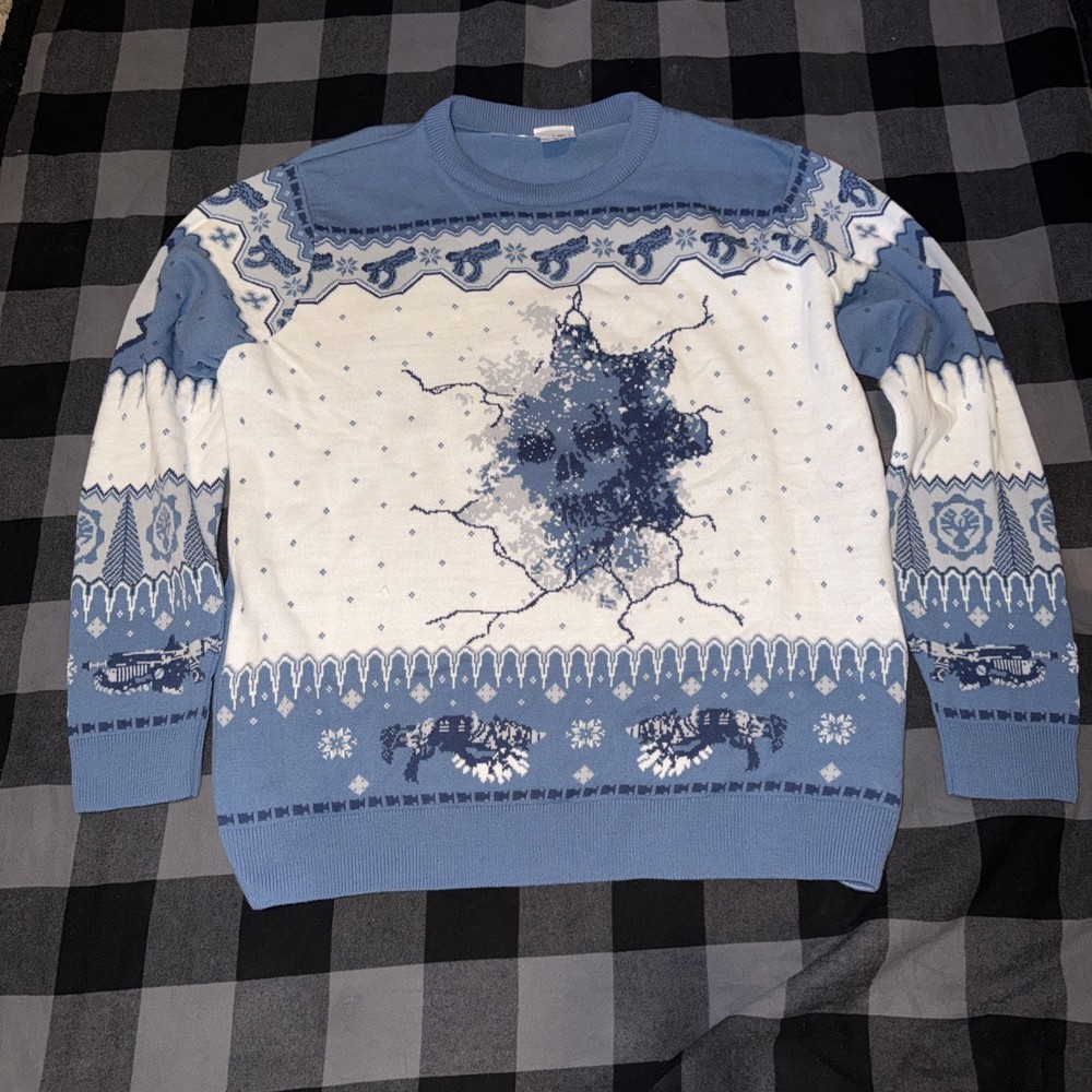 Gears of War Ugly Christmas Sweater SUPER Rare Holiday Gaming Knit (2019) 3XL