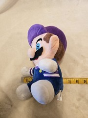 Bootleg/Knockoff Baby Luigi Mario Purple & Blue Unbranded Plush 9”