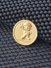 Super Mario Gold Coin Medal Video Game 10th Anniversary Rare Promo SNES N64 GBA