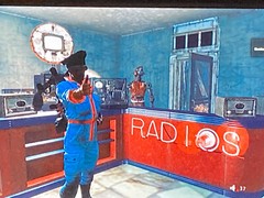 Fallout Radiation King tube top radio, real working fan art, cos play, Bt, Fm