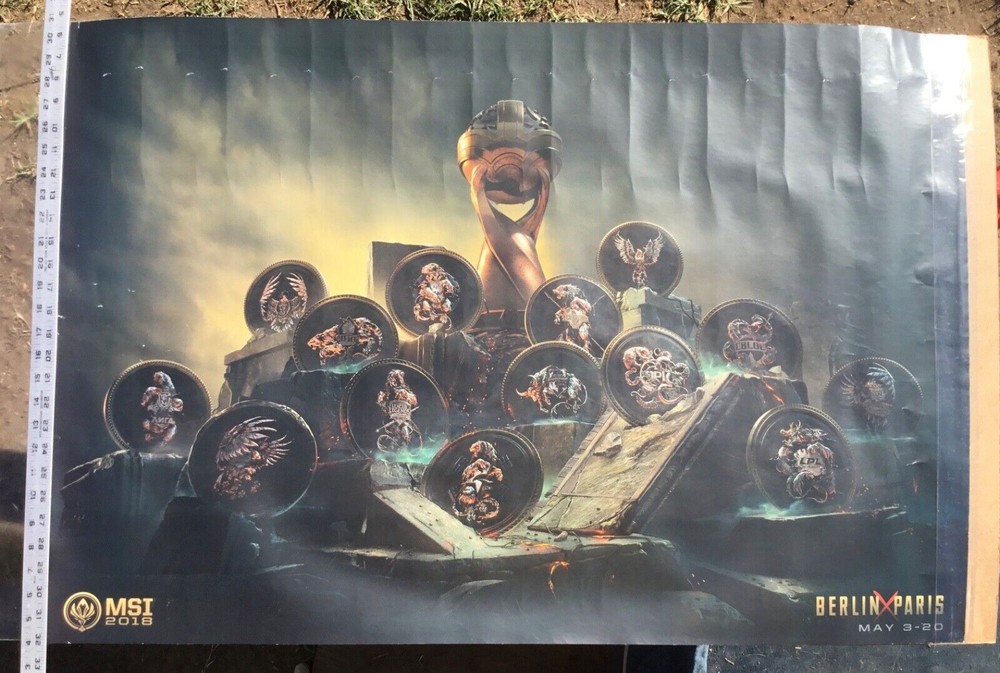 2018 MSI LEAGUE OF LEGENDS MID SEASON INVITATIONAL BERLIN PARIS POSTER 27″ x 40″