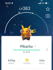 Pokémon Shiny Pikachu Costume Rock Star Rockstar – P T C – Go Read Description