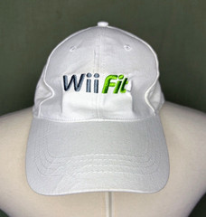Wii Fit White Embroidered Baseball Cap (Rare)