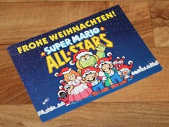 1993 Super Mario All-Stars SNES Vintage Christmas Card SENT FROM CLUB NINTENDO