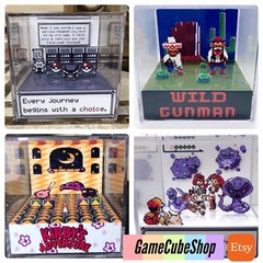 The Legend Of Zelda 3D Cube Handmade Diorama – Shadowbox – Nintendo NES – Fanart