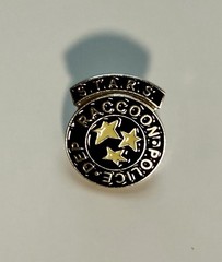RESIDENT EVIL-S.T.A.R.S. Glossy Vintage BUTTON & Badge LAPEL PIN-Raccoon Police