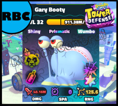 GARY BOOTY SHINY WUMBO SUPERSTAR SW – CHEAP SPONGEBOB TOWER DEFENSE – SBTD UNIT