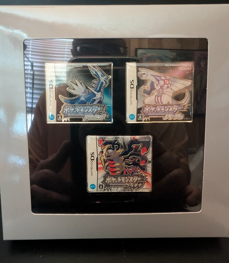 Pokemon Game Pins Set Diamond Pearl and Platinum Pokémon Center USA seller