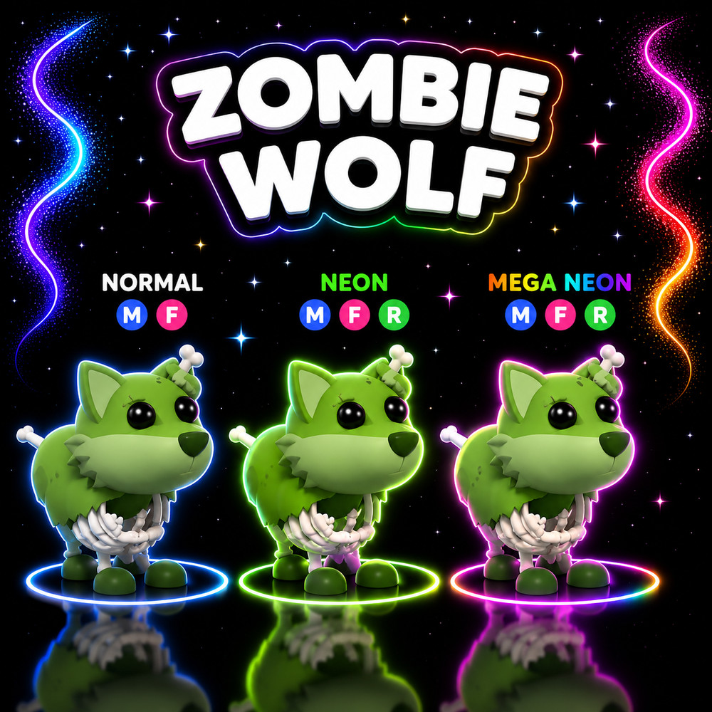 Zombie wolf ✨US Seller Adopt From Me Today✨