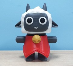 Cult of the Lamb Figurine 2-Sided Cute Demonic Face 3D Printed Statue Desk
