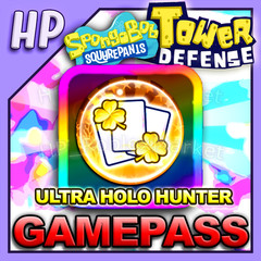 ULTRA HOLO HUNTER – SpongeBob Tower Defense ⭐[ FAST DELIVẼRY ] SBTD GAMEPASS