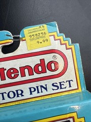 NIB Vintage 1989 Nintendo Collector Pin Set Super Mario Brothers