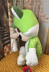 Jumbo XL Green Luigi Cat Suit 24” Plush Nintendo Licensed Super Mario 2024 VG+