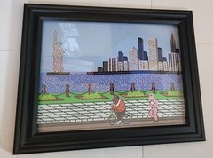Punch-Out!! Pin-up # 2 FRAMED Little Mac training w/ Doc Louis Nintendo NES 1987