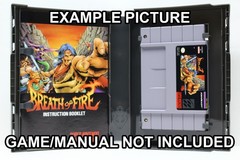 [O-S] Protective Display Case for Super Nintendo SNES Games – NO GAME/MANUAL