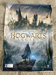 34″ x 24″ Hogwarts Legacy store PROMO FABRIC Poster Banner game Harry Potter