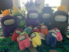 Among Us Crew Member Plush Doll Set Lot – Among Us Plush Model and clip ons